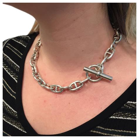 collier hermes chaine d'ancre